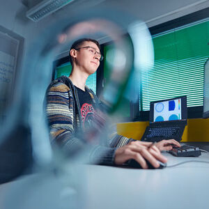 Guy at the computer