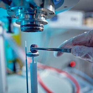 Lab research on cement