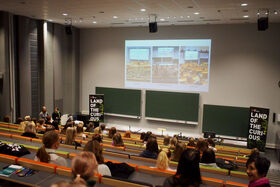 Participants attending the morning talks at LUT university.