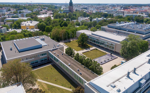 Aerial photo of Yliopistonmäki, Turku. Picture courtesy of Turun yliopiston mediapankki.