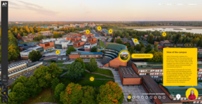 Campus view from drone